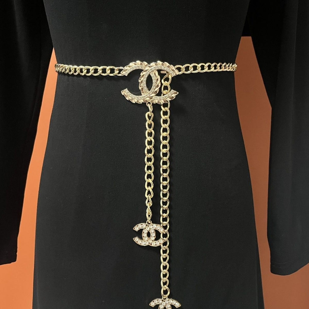 18K Gold Titanium Steel Waist Chain | 103cm Body Chain