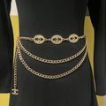18K Gold Titanium Steel Waist Chain | 103cm Body Chain