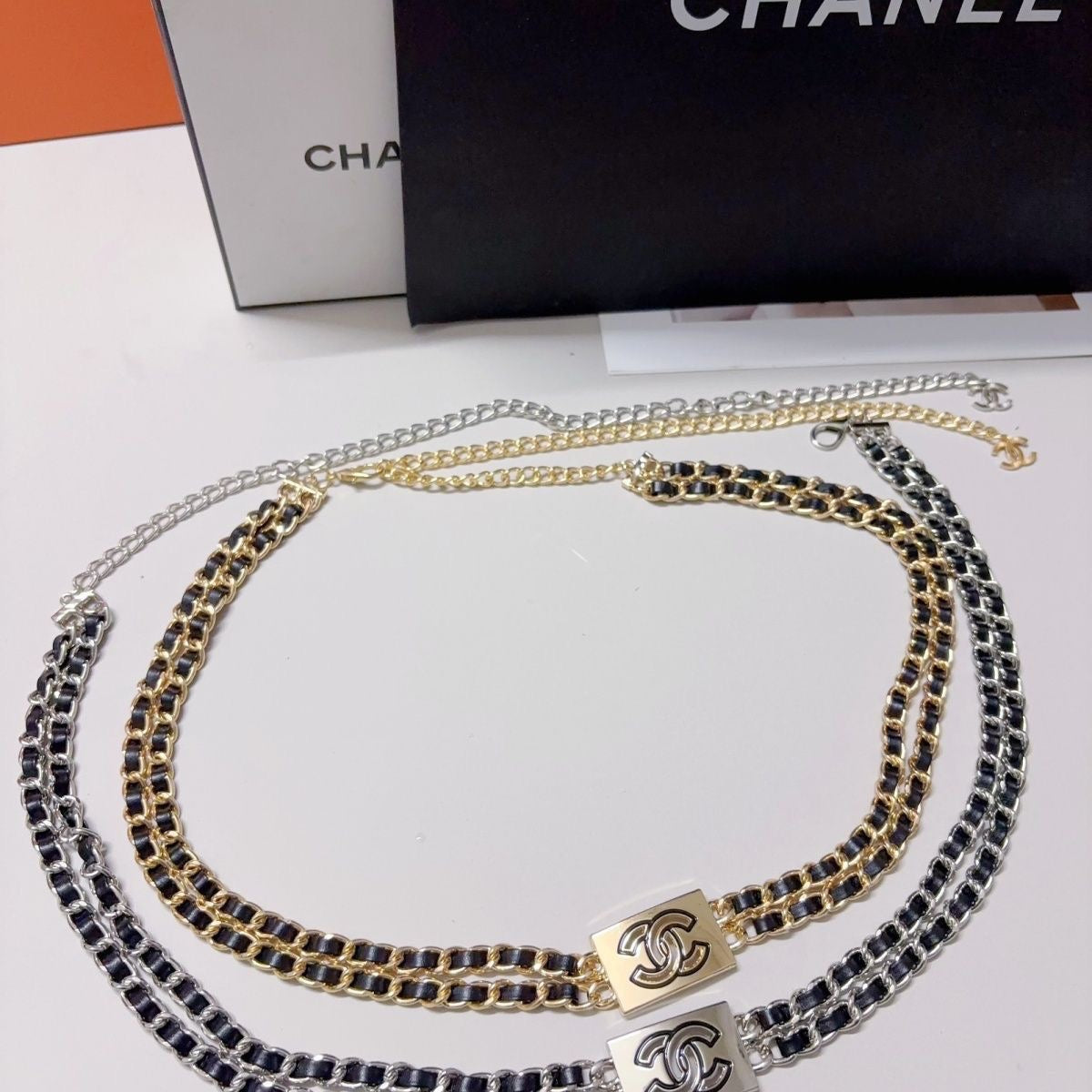 18K Gold Titanium Steel Waist Chain | 103cm Body Chain