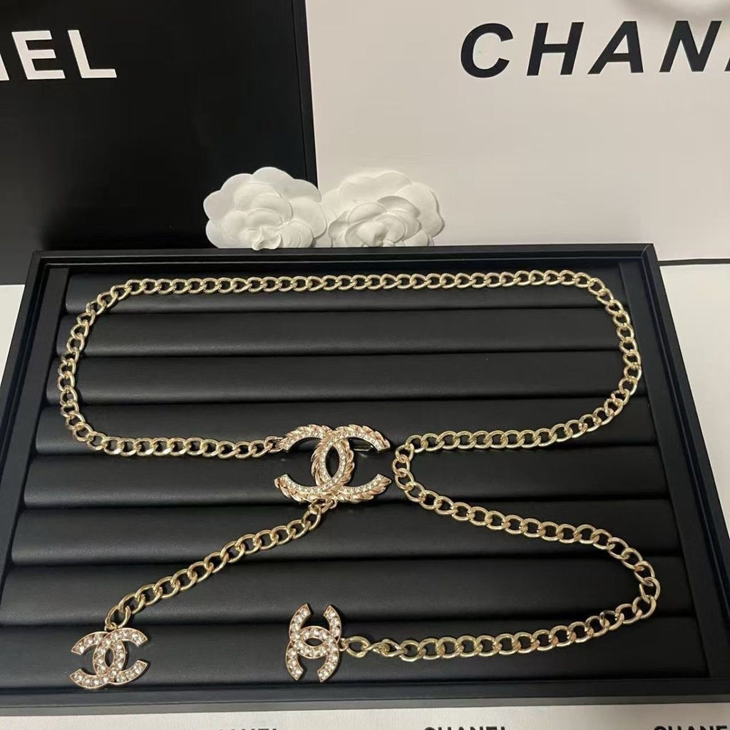 18K Gold Titanium Steel Waist Chain | 103cm Body Chain