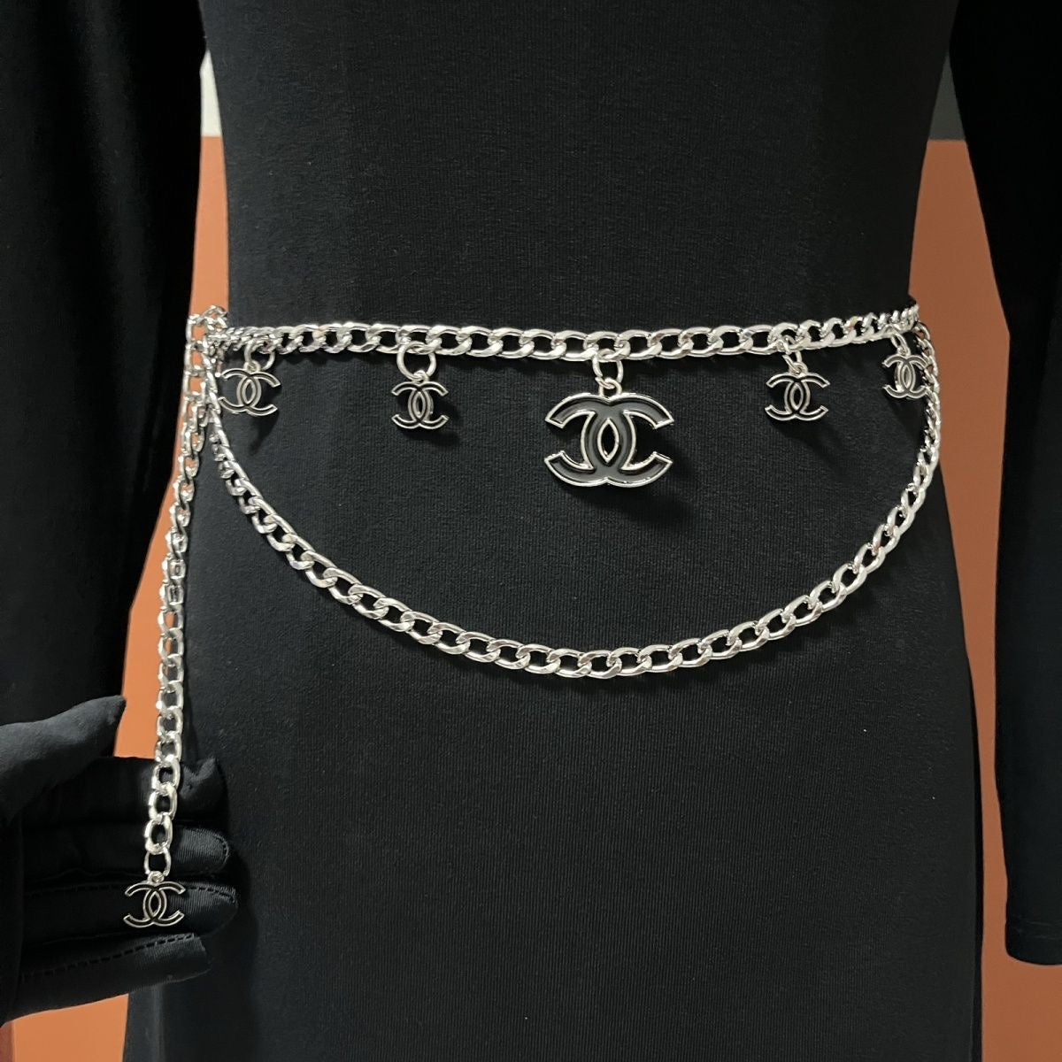 18K Gold Titanium Steel Waist Chain | 103cm Body Chain