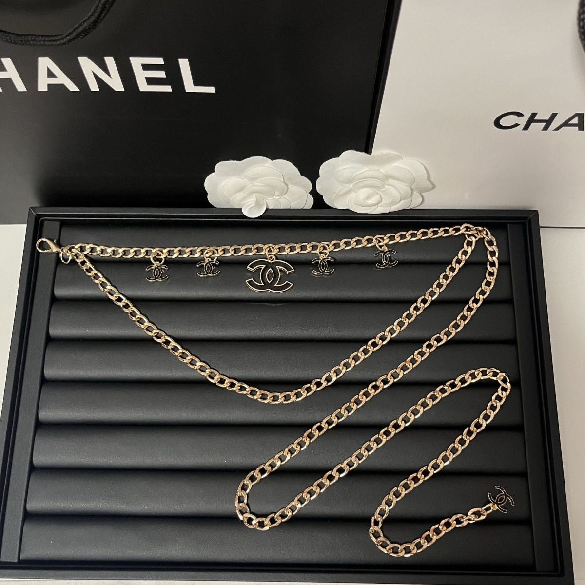 18K Gold Titanium Steel Waist Chain | 103cm Body Chain