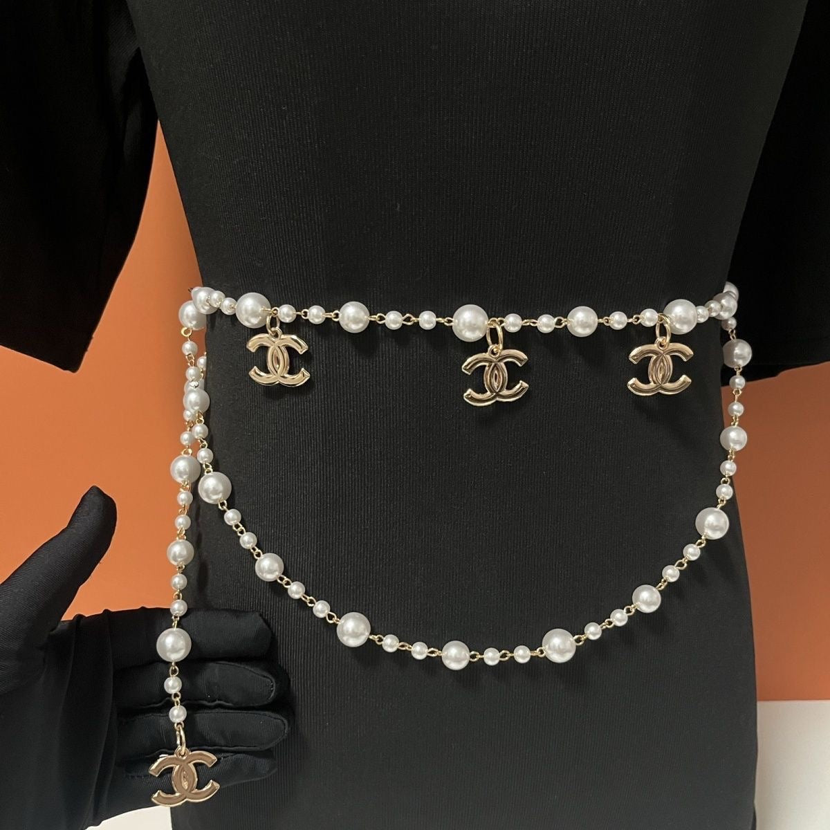 18K Gold Titanium Steel Waist Chain | 103cm Body Chain