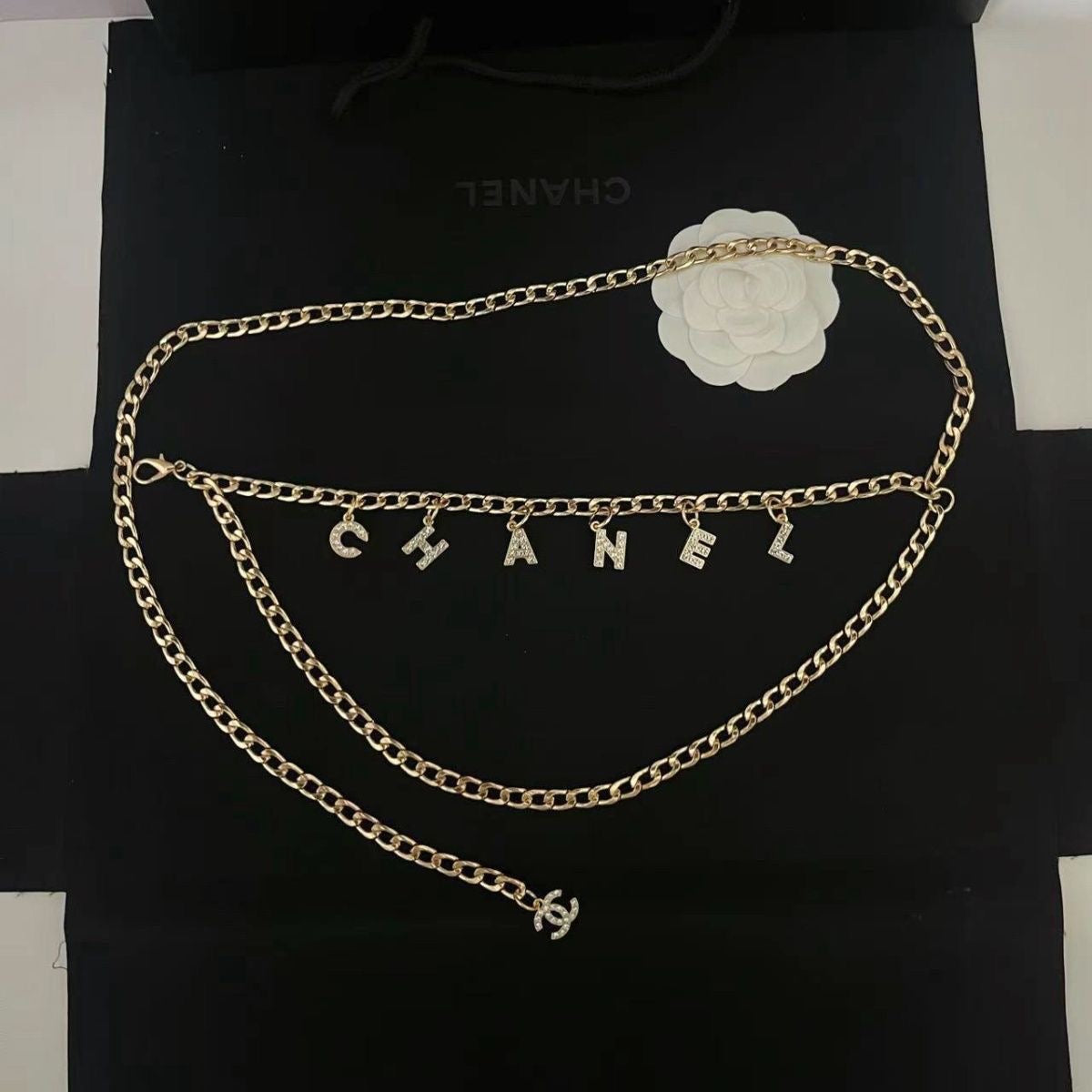 High-end women's waist chain