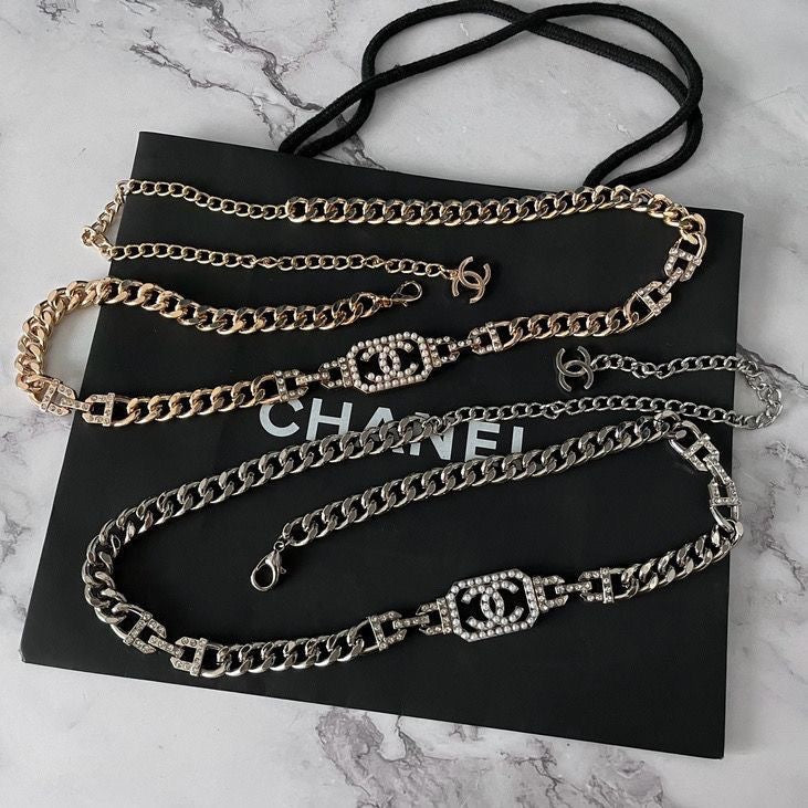 18K Gold Titanium Steel Waist Chain — 103cm Fashion Body Chain